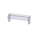 image of Premier Metal & Glass TMU2 Infinity Uv Bonded Fixed Self-Service Sneeze Guard