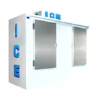 image of Polar Temp 1000CW 94" Outdoor Ice Merchandiser w/ Solid Door, Cold Wall, 95 cu. ft.