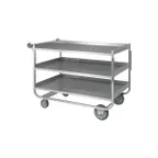image of Piper Products 1-UCM-3 Stainless Steel 3 Medium Shelf Utility / Delivery Cart w/ 1000 lb. Capacity