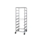 image of Piper Products 108 8 Pan Mobile Oval Tray Storage Rack w/ 8" Bottom Load Slides