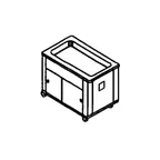 image of Piper Products 2-BCM 32" Elite Cold Food Serving Counter, Mechanically Cooled, (2) Pan
