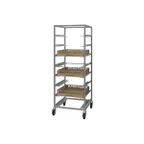 image of Piper Products 208 8 Pan Aluminum Econoline Glass Rack with 8" Bottom Load Slides