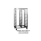 image of Piper Products 2A72-1826-40 40 Pan End Load Aluminum Heavy Duty Angle Guide Pan Rack