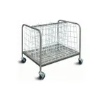 image of Piper Products 339-3486 Stainless Steel Dish Cart, 17.5x34, Single Shelf, Silver