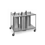 image of Piper Products 3ATGH3 Heated Dish Dispenser, Open Tubular Frame, Mobile Design