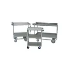image of Piper Products 6-UCM-3 Stainless Steel 3 Medium Shelf Utility / Delivery Cart w/ 600 lb. Capacity