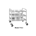 image of Piper Products 715-2 Stainless Steel 2 Shelves Utility Cart 