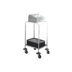 image of Piper Products 716-1-A6 Stainless Steel Tray & Silver Cart w/ for 15" x 20" Trays