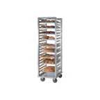 image of Piper Products 733-S 33 Pan Aluminum Side Load Bun / Sheet Pan Channel Rack w/ 1-1/2" Bottom Load Slides