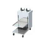 image of Piper Products ACSCA-ST Stainless Steel Cantilever Mobile Cup & Saucer Dispenser