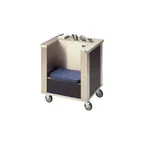 image of Piper Products CTS Mobile Elite Cafeteria Tray Stand w/ 6 Cutouts for Silverware Cylinders
