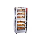 image of Piper Products DO-6 33" Electric Deck/Convection Oven w/ Double Section, 6 Decks, 6 Pans Capacity, Full Glass Doors, 12.24kW, 