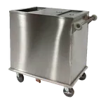 image of Piper Products ICE-2 Stainless Steel Mobile Ice Bin, 175 lb, Silver