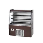 image of Piper Products R-GNG-LPRO-4 48" Vertical Open Air Merchandiser in Black, Self-Contained, 3 Shelves