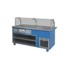 image of Piper Products R2H-4CM 96" Reflections Serving Counter, (2) Hot wells (4) Pan Refrigerated Cold Pan