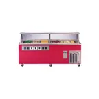 image of Piper Products R3H-2CI 74" Reflections Serving Counter, (3) Hot wells (2) Pan Ice-Cooled Cold Pan