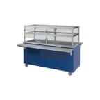 image of Piper Products R5-CI 74" Reflections Serving Counter, Ice-Cooled Cold Food, (5) Pan