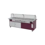 image of Piper Products R6-HF 96" Reflections Serving Counter, (6) Sealed Wells