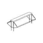 image of Piper Products RBPG-74 Stationary Sneeze Guard