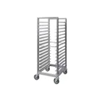 image of Piper Products RIA58-1826-16 16 Pan Aluminum Front & Rear Load Roll-In Refrigerator Rack w/ 3" Bottom Load Slides
