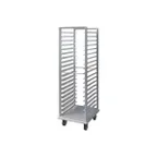 image of Piper Products RIA64-1826-18 18 Pan Aluminum Front & Rear Load Roll-In Refrigerator Rack w/ 3" Bottom Load Slides