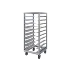 image of Piper Products RIU58-10 10 Pan Full Height Aluminum Mobile Universal Guide Roll-In Racks w/ 4-7/8" Bottom Load Slides