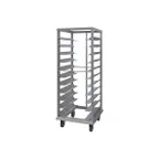 image of Piper Products RIU64-11 11 Pan Full Height Aluminum Mobile Universal Guide Roll-In Racks w/ 4-7/8" Bottom Load Slides
