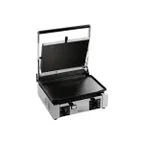image of Univex PPRESS1.5F Single Cast Iron Panini Press Grill w/ Smooth Plates, 120V