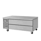 image of Turbo Air PRCBE-60R-N 60" 2 Drawers Refrigerated Chef Base, Marine Edge, 9.77 cu. ft.
