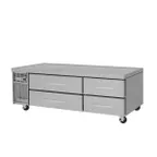 image of Turbo Air PRCBE-72F-N 72" 4 Drawers Pro Series Freezer Chef Base, Marine Edge, 12.14 cu. ft.