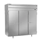 image of Beverage Air PRD3HC-1AS 78" 3-Section Pass-Thru Refrigerator w/ 6 Solid Full-Doors, Top Mounted, 74 cu. ft.
