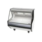image of Pro-Kold MCRU 52 W 51" Double Duty Curved Refrigerated Meat Display Case, Remote