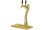 image of Perlick 3890GD-2B Lucky Draft Beer Dispensing Tower, 2 Faucets