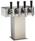 image of Perlick 4006-4B2 Tee Draft Beer Dispensing Tower, 12-1/8" Faucet Clearance