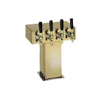 image of Perlick 4006-4BTF2 Tee Draft Beer Dispensing Tower, 12-1/8" Faucet Clearance