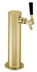 image of Perlick 4010TF1 Draft Beer Dispensing Tower, Tarnish-Free Brass Finish, 1 Faucet