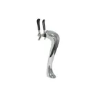 image of Perlick 4045-2B Sexy Draft Beer Dispensing Tower, Polished Chrome Finish, 2 Faucets