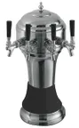 image of Perlick 4056BK5BPC Roma Draft Beer Dispensing Tower, 5 Faucets