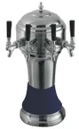 image of Perlick 4056BL5BPC Roma Draft Beer Dispensing Tower, 5 Faucets