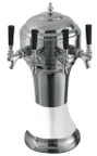 image of Perlick 4056WH3BPC Roma Draft Beer Dispensing Tower, 3 Faucets