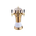 image of Perlick 4056WH4B Roma Draft Beer Dispensing Tower, 4 Faucets