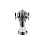 image of Perlick 4056WH4BPC Roma Draft Beer Dispensing Tower, 4 Faucets