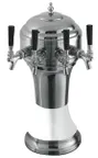 image of Perlick 4056WH5BPC Roma Draft Beer Dispensing Tower, 5 Faucets