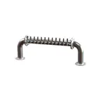 image of Perlick 4064-6R Pass-Thru Brew Pipe Draft Beer Dispensing Tower, 6 Faucets