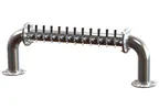 image of Perlick 4066-12 Pass-Thru Brew Pipe Draft Beer Dispensing Tower, 12 Faucets