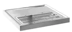 image of Perlick 43839SS Platform Drip Tray Trough, Surface Mount, 16"W X 16"D