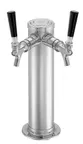 image of Perlick 67945W-2DA-R Draft Arm Style Wine Dispenser Kits, 2 Faucets