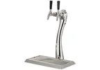 image of Perlick 67945W-2L-R Lucky Tower Style Wine Dispenser Kits, 2 Faucets