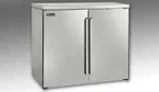 image of Perlick BBRN40 Refrigerated Back Bar Cabinet w/ 12 Cu Ft Capacity, 2 Solid Doors, Floor Drain