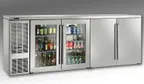image of Perlick BBSN92 Refrigerated Back Bar Cabinet w/ 27.8 Cu Ft, 4 Solid Doors, Digital Thermostat